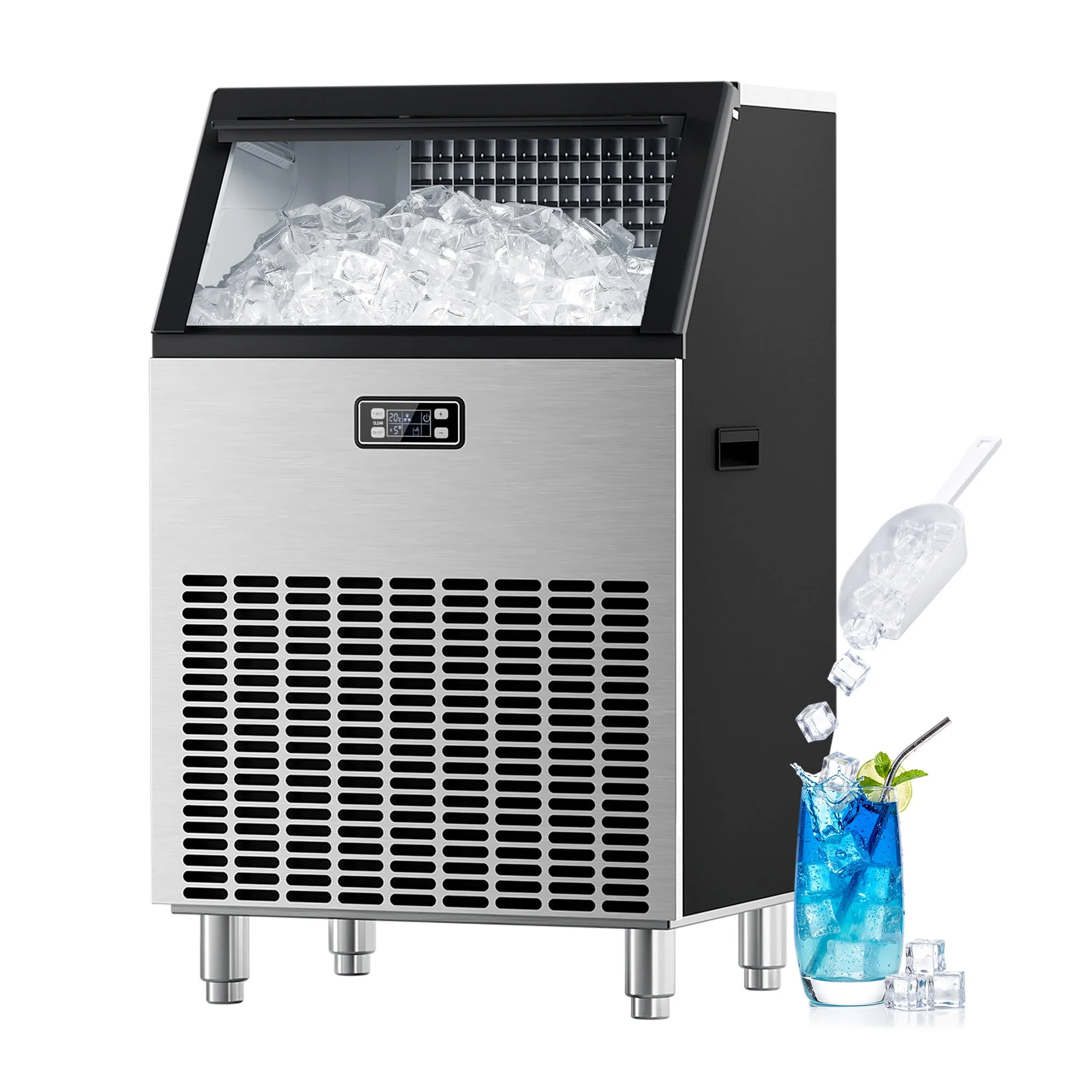 265LBS Freestanding Commercial Ice Maker