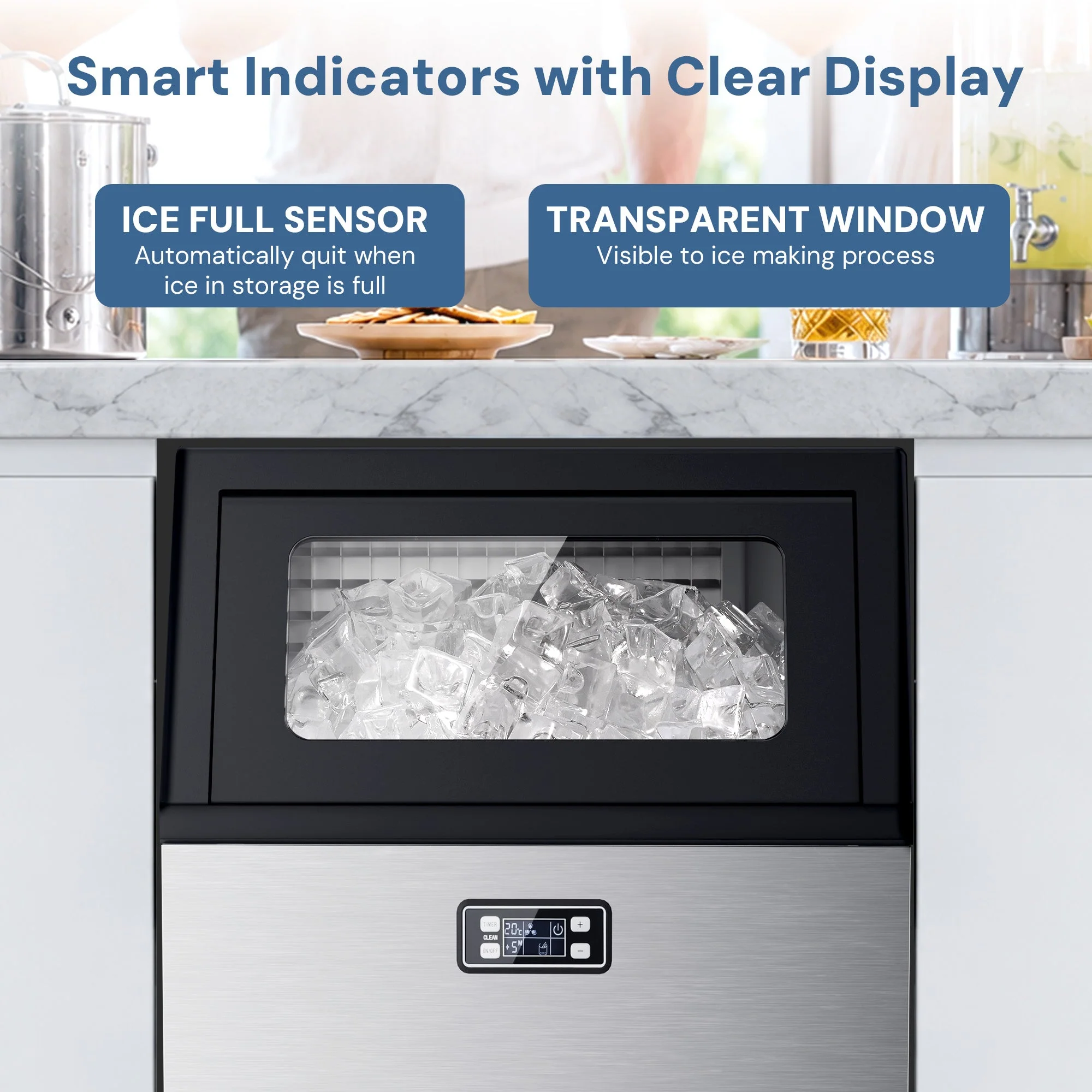 265LBS Freestanding Commercial Ice Maker