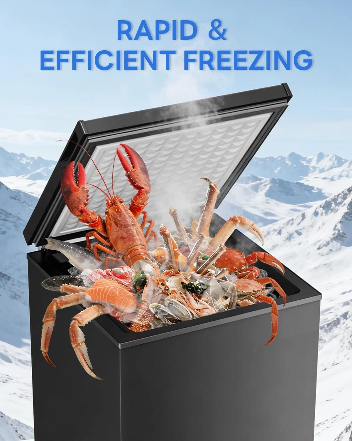 Kismile 3.5 Cu. Ft Chest Freezer 58090RFR0